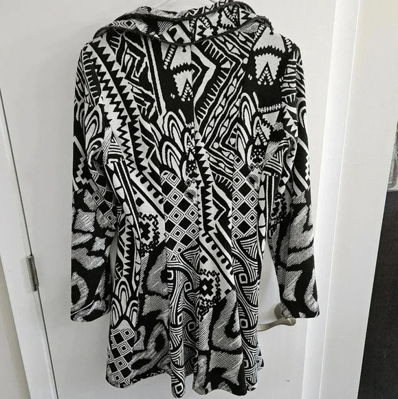 Frank Lyman Design Tunic Jacket With Wired Memory Collar Women's 12 Funky - Picture 2 of 11